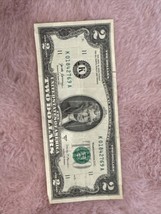 2017A $2 TWO DOLLAR BILL Low Fancy Serial Number, Decent Condition US Note. - £11.18 GBP