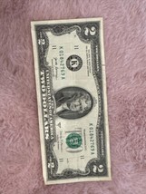 2017A $2 Two Dollar Bill Low Fancy Serial Number, Decent Condition Us Note. - £11.21 GBP