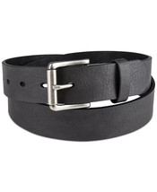 Sun + Stone Men&#39;s Faux-Leather Belt Black- Small 30-32 - £9.93 GBP