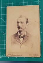Antique Victorian Cabinet Card Dashing Man Found Photo  - £10.98 GBP