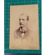 Antique Victorian Cabinet Card Dashing Man Found Photo  - £11.02 GBP