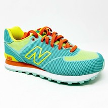 New Balance 574 Classics Elite Aquamarine Teal Lemon Womens Size 5.5 WL574EAL - £45.64 GBP