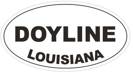 Doyline Louisiana Oval Bumper Sticker or Helmet Sticker D3903 - $1.39+