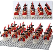 21pcs/set British Redcoats Royal Guard American Revolutionary War Minifigures - £26.12 GBP