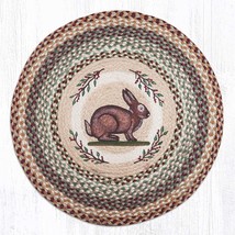Earth Rugs RP-413 Vintage Rabbit Round Patch 27&quot; x 27&quot; - £39.56 GBP