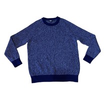Lands’ End Drifter Men’s Knit Crew Neck Sweater in Navy/Marled Blue Size... - £21.87 GBP