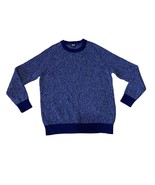 Lands’ End Drifter Men’s Knit Crew Neck Sweater in Navy/Marled Blue Size... - £21.86 GBP