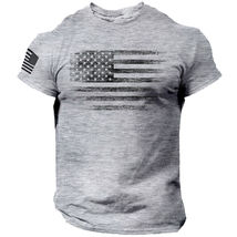 USA Distressed Flag Men T Shirt Patriotic American Tee XL  - $34.00