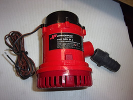 Johnson Pump 24 Volt Heavy Duty Bilge Pump 1600 GPH 1608 Marine submersible - £65.01 GBP
