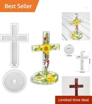 Elegant 5-Inch Cross Silicone Mold - Perfect for Religious Resin Decorat... - $22.72