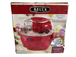 Bella 1.5 Quart Ice Cream Maker Delicious Recipes Ready in 30 Min New Open Box - £21.65 GBP