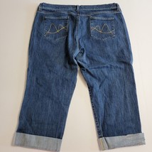 New York &amp; Company Womens Capri Denim Jeans Size 18 Cuffed  (Measures 38... - £13.69 GBP
