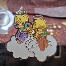Precious Moments Angels talking on the phone on clouds broach - £10.67 GBP