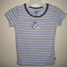 Levi&#39;s Girls Size 4/5 Striped Butterfly Short Sleeve Shirt Top NWOT - £5.02 GBP