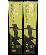 LOT OF (2) Member&#39;s Mark Tilting TV Wall Mount Low Profile &amp; Leveling 32... - €43,22 EUR