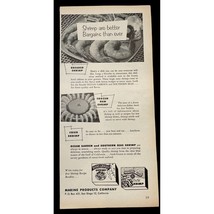 Marine Products Co Shrimp Vintage Print Ad 1955 Ocean Garden Southern Seas - $12.95