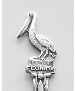 Collector Souvenir Spoon USA Florida Key West Pelican Figural - $9.99