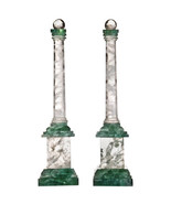 Art Deco Style Rock Crystal Obelisks, Egyptian Obelisk, Healing Crystals... - £13,337.54 GBP