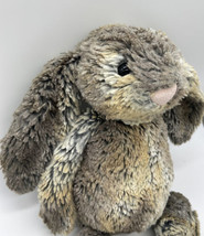 Jellycat London Tan Brown Bashful Bunny Rabbit Baby Lovey Plush Animal - £13.11 GBP