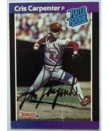 Cris Carpenter Signed Autographed 1989 Donruss Rated Rookie Baseball Car... - €12,88 EUR Cris Carpenter Signed Autographed 1989 Donruss Rated Rookie Baseball Car... - €12,88 EUR
