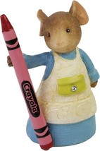 Enesco Tails with Heart Crayola Imagine in Color Mouse Holding Crayon Figurine - £11.93 GBP