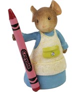 Enesco Tails with Heart Crayola Imagine in Color Mouse Holding Crayon Fi... - £11.66 GBP