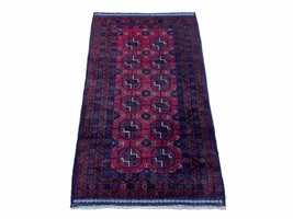 3 X 5 Vintage Handmade Tribal Wool Rug Balouchi Rug Afghan Rug Red Beige Nice - £189.66 GBP