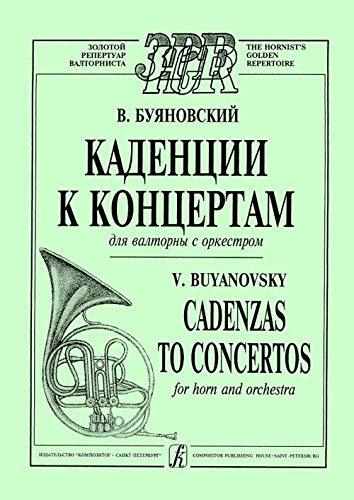 Cadences to Concertos (Haydn, Mozart, Rosetti, Glier) [Paperback] Buyano... - $11.76