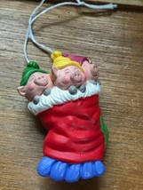 Hallmark Plastic Three Sleeping Piggies in Stocking Christmas Tree Ornament –  - £6.05 GBP