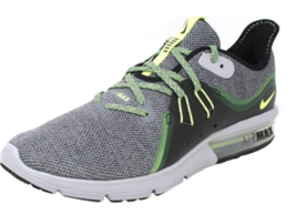 Nike Air Max Sequent 3 Grey/Green 921694 007 Men&#39;s Size 8.5 - $89.95
