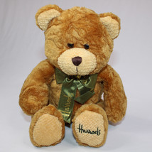 Harrods Knightsbridge Teddy Bear 12” Plush Stuffed Animal Brown With Gre... - £9.15 GBP