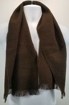 I) Royal-Scot 100% Acrylic Brown Fringed Scarf - £5.50 GBP