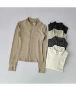 Yoga Suit Women&#39;s High-end Standing Collar Long Sleeved Sports Jacket Ru... - €48,62 EUR