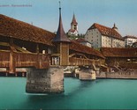 Luzern Spreuerbrücke Switzerald Postcard PC568 - $4.99
