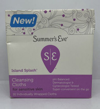 1 Pack Summer&#39;s Eve Island Splash Cleansing Cloths, Island Splash, 16 Ct - £7.03 GBP