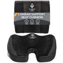 Platinum-Level Comfortable Ergonomic Memory Foam Lumbar &amp; Seat Cushion B... - $59.99