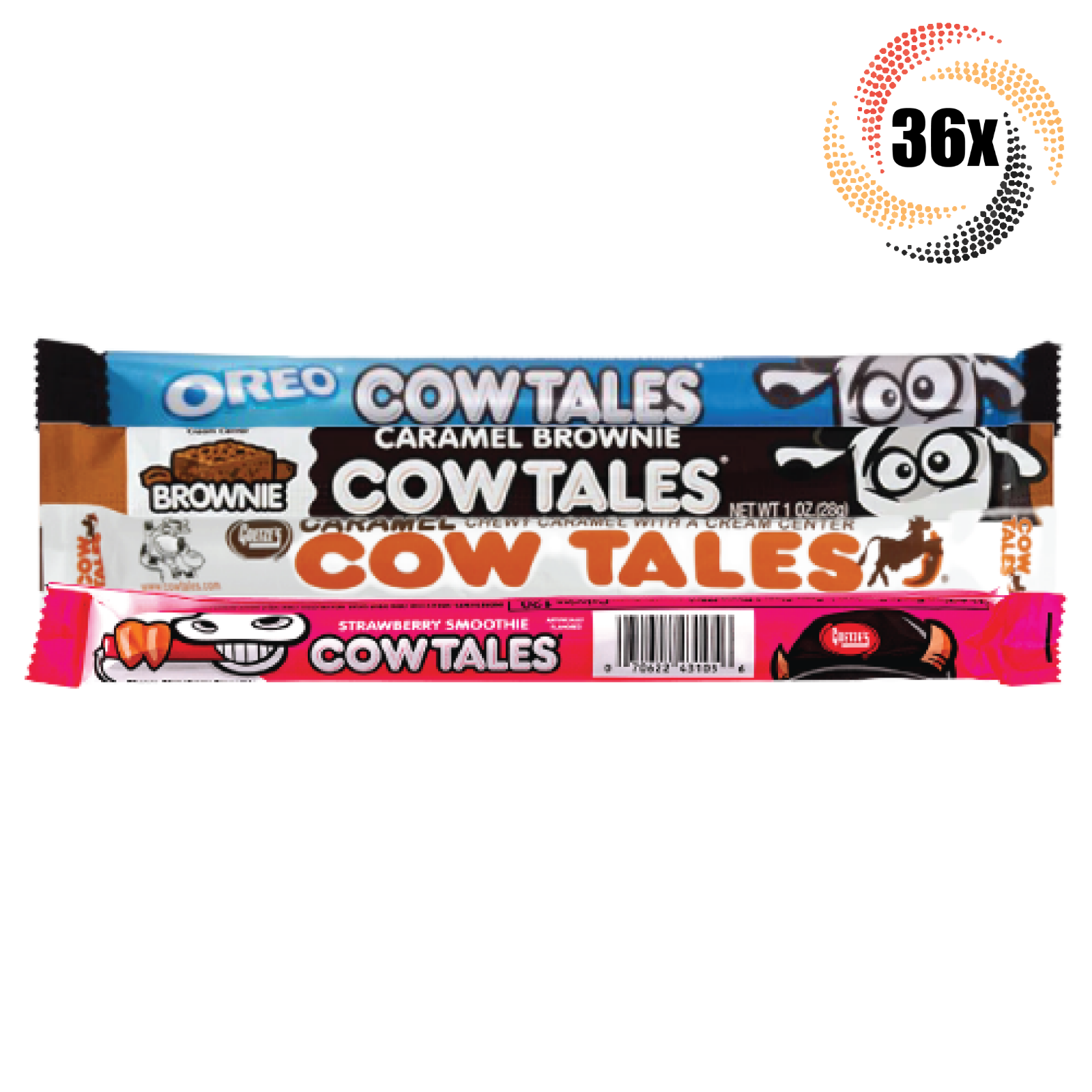 36x Pieces Goatze Variety Flavor Chewy Cowtales Candy | 1oz | Mix & Match - $24.07