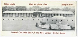 Betnick Motel Brochure Groton Connecticut 1950&#39;s - £12.64 GBP