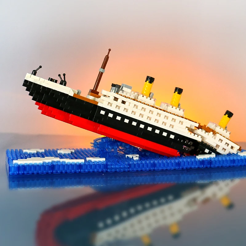 Dropshipping Plastic Diamond Building Block DIY Drift Bottle Ship Models Toys - £51.07 GBP+