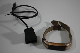 Fitbit Alta + HR Heart Rate Wristband Special Edition Gold  Small S Leat... - $999.00