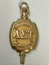 Alpha Sigma Tau University of Dayton 10K Gold Filled Greek Pendant - $44.50