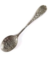 Church of the Holy Sepulchre Vintage Souvenir Spoon Jerusalem Silver Emb... - £18.92 GBP