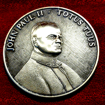 John Paul II~Totus Tuus &amp; Mother of Mercy~Marian Year~1987-1988 EXQUISIT... - £57.62 GBP