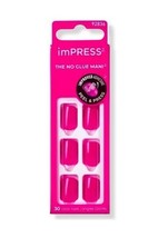 KISS  Impress Color Short Press-On Manicure Nails - Prime Time PINK 30-PC - $13.99