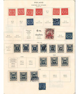 POLAND 1919-1925 Very Fine Mint &amp; Used Stamps Hinged on  List: 2 Sides - £3.38 GBP