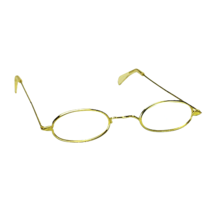 Retro MRS SANTA SMALL OVAL GLASSES Gold Granny Cosplay Party Novelty-CLE... - £4.53 GBP