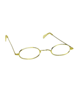 Retro MRS SANTA SMALL OVAL GLASSES Gold Granny Cosplay Party Novelty-CLE... - £4.54 GBP