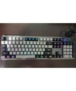 Magegee K1 LED Rainbow Backlit Gaming Keyboard USB Black -some keys Does... - $13.98