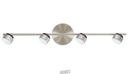 EGLO-Armento 30.71 in. W 4-Light Satin Nickel Dimmable Integrated LED - £87.32 GBP