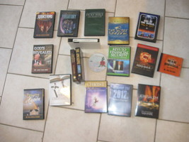 Ultimate LOT of 13 DVD VHS Jack Van Impe &amp; Pat Robertson &amp; KJV Bible Audio CD - £42.41 GBP
